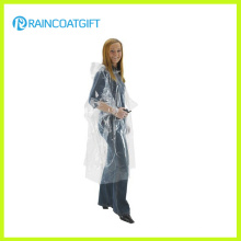 Billig Klar Damenmode PVC Regenbekleidung (Rvc-093)